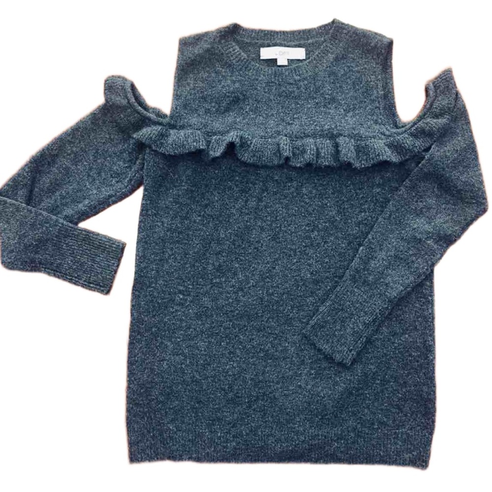 LOFT Blue Shoulder baring sweater size small